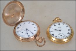 A Dennison Swiss made movement full hunter pocket