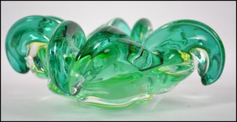 A stunning retro 20th century iridescent studio gl