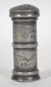 A believed 18th century pewter writing sander of c