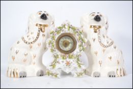 2 early 20th century Staffordshire Beswick Spaniel