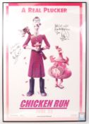 CHICKEN RUN SIGNED POSTER