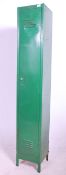 A vintage 20th century Industrial upright metal pa
