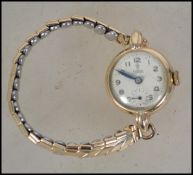 A good Rolex Tudor gold 9ct / 375 marked ladies dr