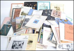 A large collection of mostly 1980s Auction catalogues to include Christies, Bonhams, Wallis and