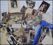 A collection of vintage photographs dating from the early 20th century, consisting of mainly