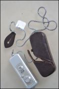 A Minox complan 1;3.5 f=15mm spy camera by Wetzlar complete in the leather case with carry chain