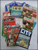 A collection of vintage 20th century football programmes dating from the 1950's to include several