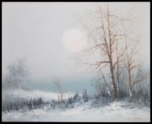 David Pearson (20thC)  framed oil on canvas study