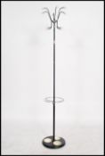 A 1970's retro atomic / sputnik coat hat stand having white ball finial hooks with chrome and