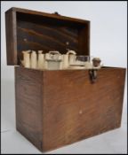 A vintage 20th century wooden cased B. D. H Barium Sulphate Soil Testing Outfit kit from The British