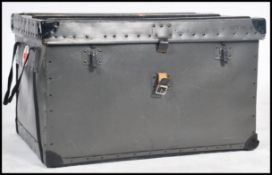 A 20th century SAS Field Reserve military first aid carry crate - storage chest with wooden banded