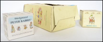 Three boxed Beatrix Potter Bunnykins ceramic figur