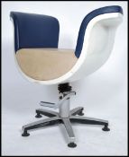 A retro 1980's large barbers gas operated swivel -