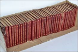 Shakespeare William; Works Of in 36 volumes published by The Temple third edition 1898 having red
