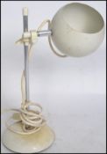 A vintage 20th century retro sputnik atomic Eyeball desk lamp in the manner of Gino Sarfatti for
