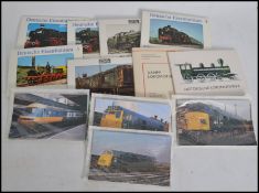 A collection of Railway Locomotive postcards United kingdom and Continental, late 20th century