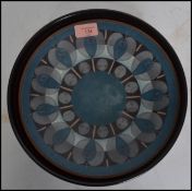 A small collection of 20th century studio pottery to include vase, bowl slipware dish etc please