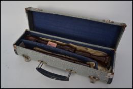 A vintage Dolmetsch Dolomite Tenor recorder complete in original fitted case.