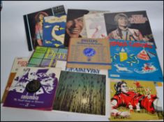 A collection of vinyl  7