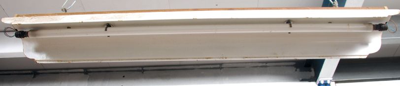 A vintage mid 20th century industrial  enamel fact