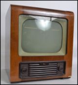 A vintage mid 20th century Bush walnut cased television receiver, type TV 53.