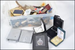 A collection of costume jewellery watches to include many 20th century examples, silver ladies