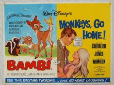 An original British Quad double feature Disney cin