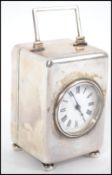A Victorian silver hallmarked carriage clock by J Batson & Son (Henry John Batson & Albert Edward
