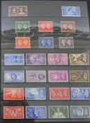Stamps. GB Commemorative sets 1937-1970. Complete run (less £1 S.Wedding) inc all phosphor issues.