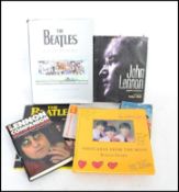 A large collection of Beatles ephemera to include 45rpm vinyl record singles Italian issue of Ticket