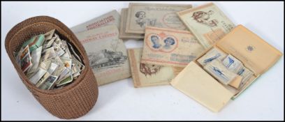 A good collection of vintage cigarette cards to include Radio celebrities, Railway engines,