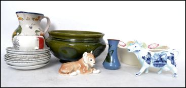 A group of retro 20th century ceramics to include Ridgeway Homemaker examples, Midwinter, some