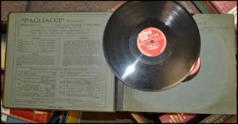 A large collection of vintage early 20th century 78rpm record albums. Many different artists ranging