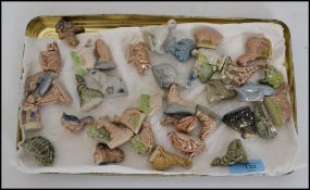 A good collection of Wade Whimsies to include hare, dogs, cats, birds etc.