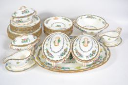 An Edwardian Mintons Ceramic Dinner Service