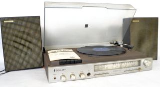 A retro 1970's Hi-Fi system complete with the speakers by Fidelity system 1-15. The record deck