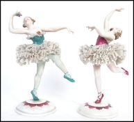 A collection of 2 believed 19th century German Figurines