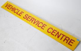 A vintage 20th century industrial / motoring related metal sign Vehicle Recovery Centre having red