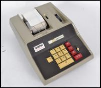 A vintage 20th century industrial Brother Pro Add 208H adding machine complete in original carry