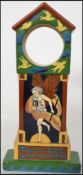 A circa 1900 Frederick Rhead for Foley Pottery ' Intarsio ' ware miniature pottery long case clock
