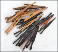 A collection of approx 20 Victorian and Edwardian vintage glove stretchers of typical form in