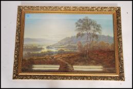 ' Moorland River Scene ' a good colour print after Coulson 49cm x 75cm in ornate frame being glazed