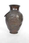 A believed 19th century large Chinese bronze vase