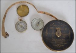 A stunning vintage Lawn Tennis tape measure with notation to the front giving sixes for a tennis