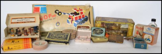 A large collection of advertising tins and wares. Many variuous makes, shapes and sizes to also