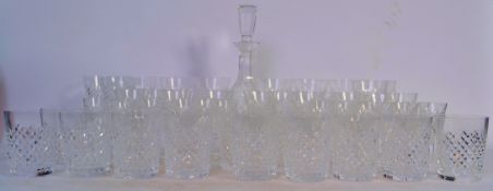 A large extensive  collection of Waterford Crystal drinking glasses, various different glasses