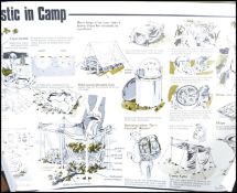 A collection of vintage and retro 20th century educational and safety posters relating to the Boy