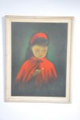 A vintage 20th century retro print of a Daisy Girl