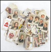 A good collection of various cigarette cards to include many genres, sets and makers. Please see