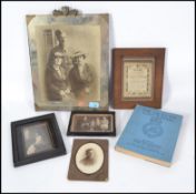 A collection of vintage early 20th century photographs pertaining to the same family to include